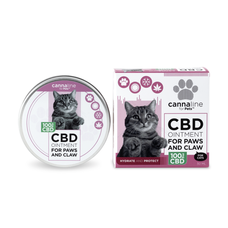CBD мазь для лап и когтей кошек (100 мг CBD), 30 мл