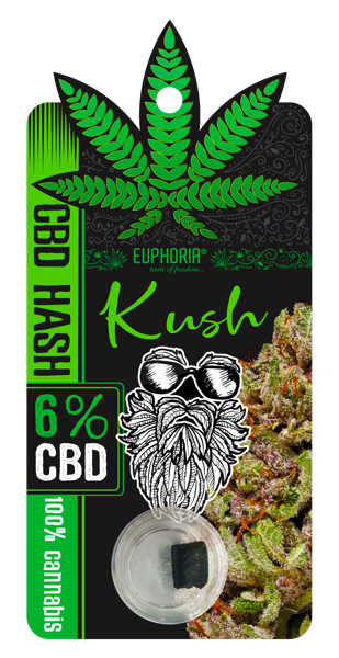 CBD HASH 6% KUSH, EUPHORIJA