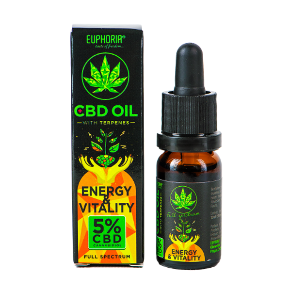 CBD eļļa Energy & Vitality 5%,  Euphoria