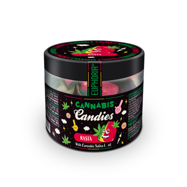 Euphoria Cannabis Candies Rasta ar kaņepju garšu