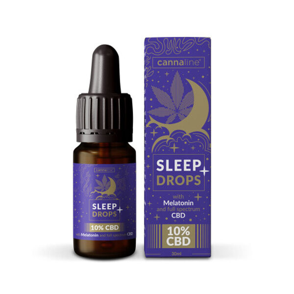 CBD Sleep eļļa ar melatonīnu 10%, 30ml - pilna spektra kanabidiola eļļa