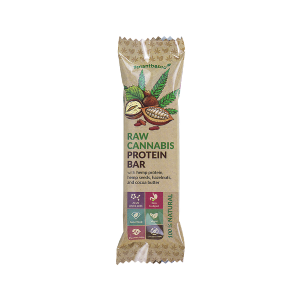Raw Cannabis Proteīna batoniņš ar kakao, 50g