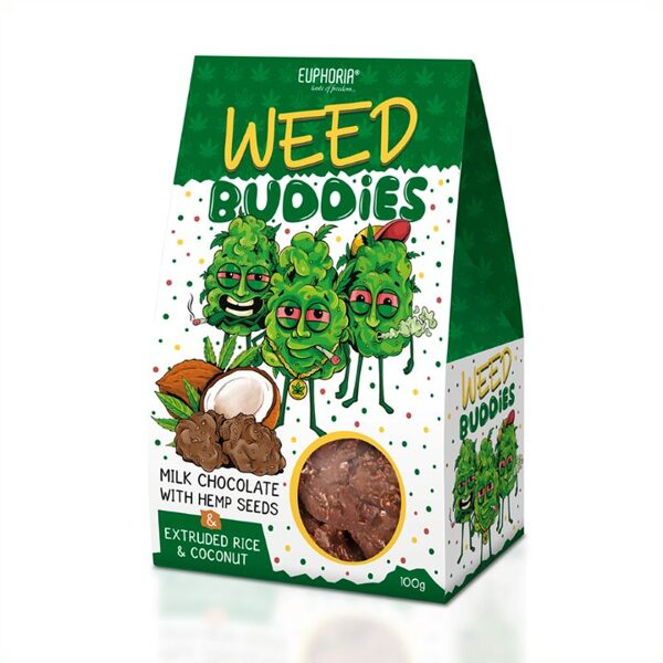 WEED BUDDIES MILK - piena šokolādē, EUPHORIJA